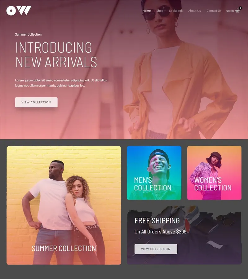 Summer Arrivals Fashion E-Commerce